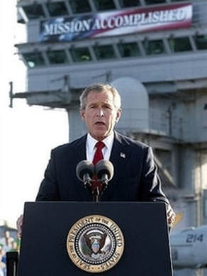 Mission Accomplie: George W. Bush Avoue son Tort